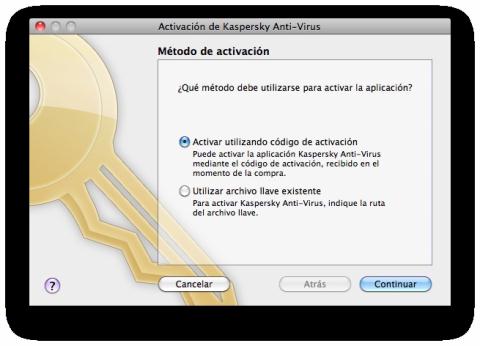 Activación de Kaspersky Anti-Virus 2011 para Mac