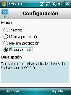 Configuracin bsica de Kaspersky Internet Security for Android