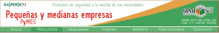 Los programas de seguridad Kaspersky, cubren las necesidades de todo tipo de entorno, desde el hogar hasta grandes corporaciones, protegiendo contra virus, gusanos y código malicioso (malware).