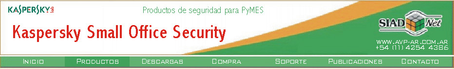 Kaspersky Small Office Security es la protección ideal para las pequeñas empresas que quieren dedicarse a desarrollar su negocio, sin descuidar su seguridad informática.